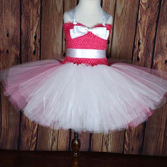 BLACK FRIDAY SALE - Girl's Tutu Dress And Hair Clip Set Size 6 - 8/9 NWT - Picture 7 of 12